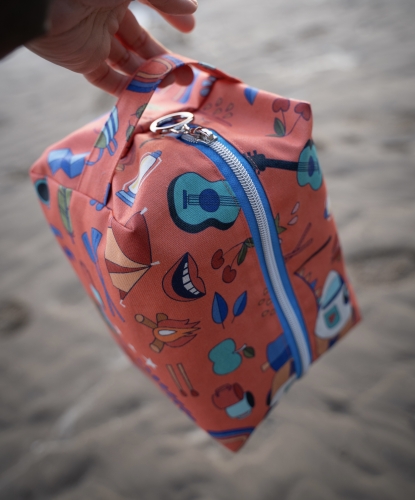 Canvas Hamburger Liebe - Happy Glamping - All you need - Korall